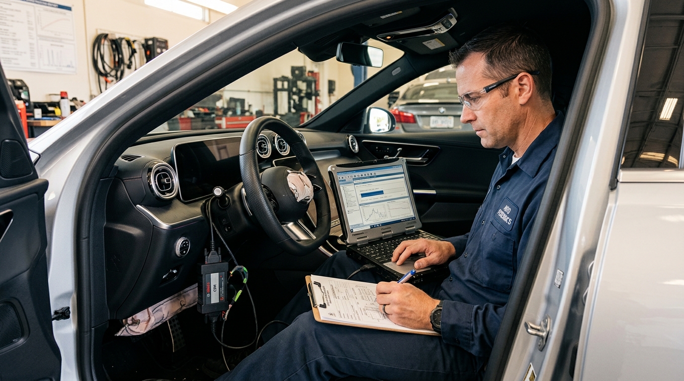 Specialist preserving electronic vehicle data after a collision
